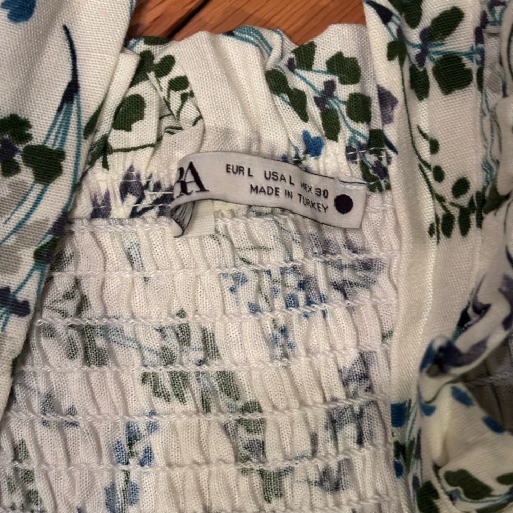 Zara Floral cinched top Maxi Dress - Picture 7 of 8